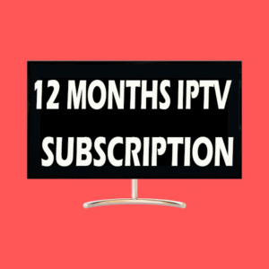 12 MONTHS IPTV SUBSCRIPTION